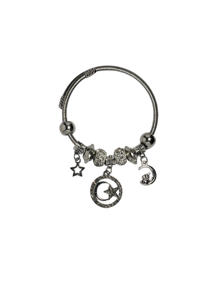 Silver Star Multi Charm Bracelet