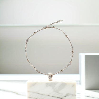 Rose Gold Triangle Link Chain Bracelet