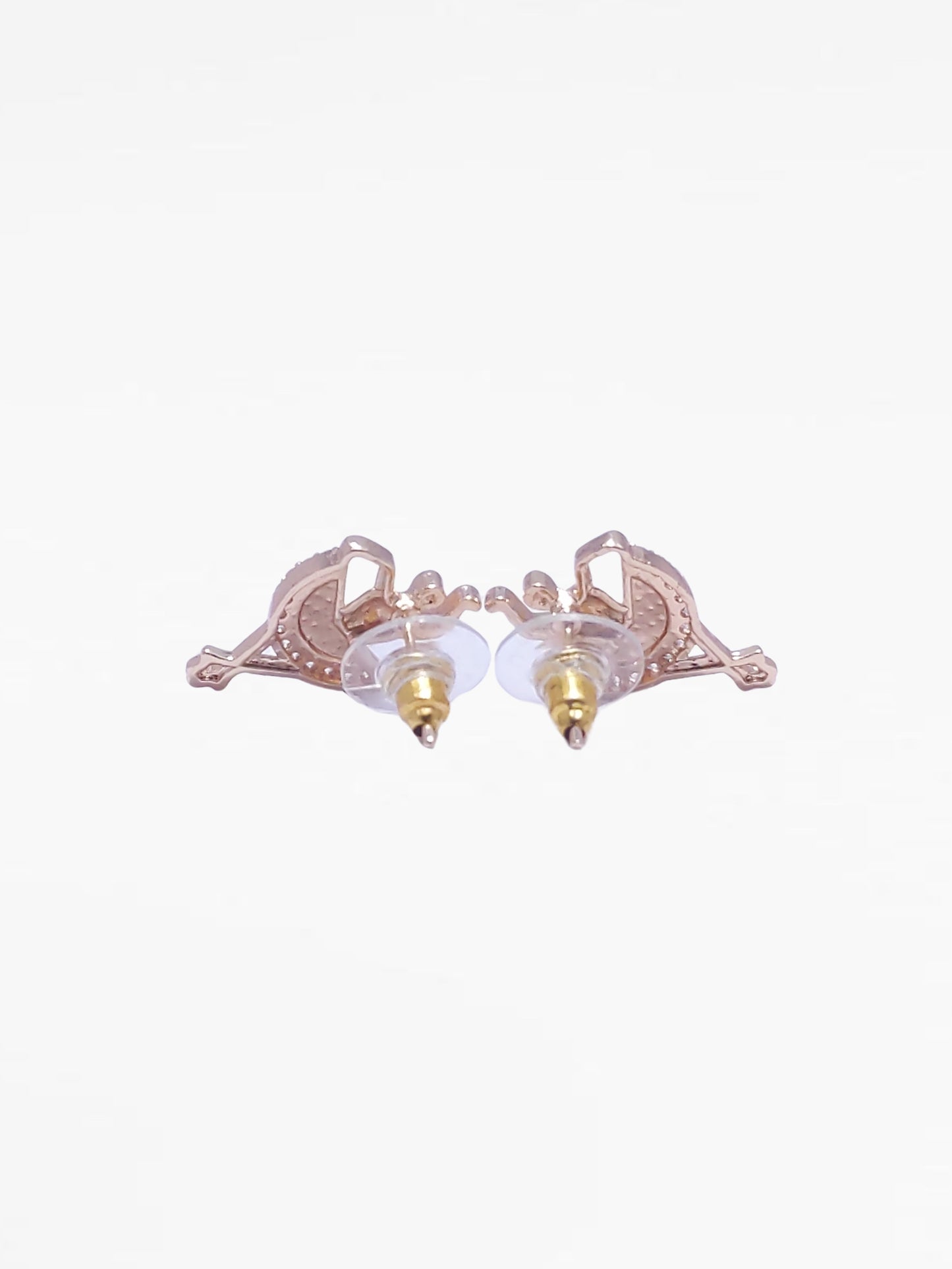 Gold Ballet Silhouette Dancer Drop Earrings