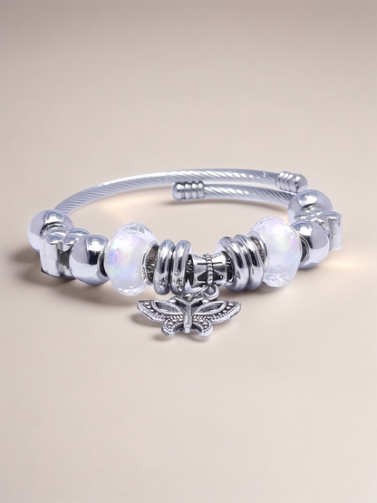 Silver Butterfly Charm Bracelet