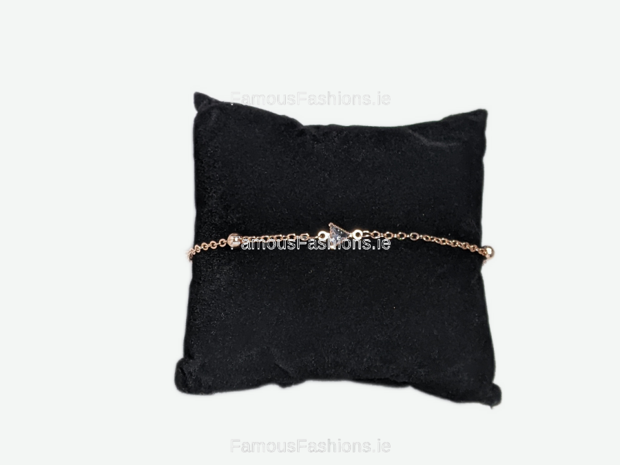 Rose Gold Triangle Link Chain Bracelet