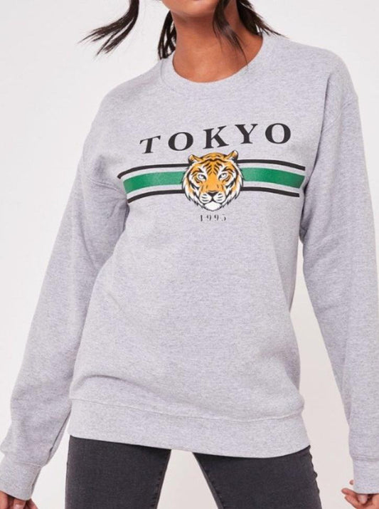 Grey Tiger Sweatshirt