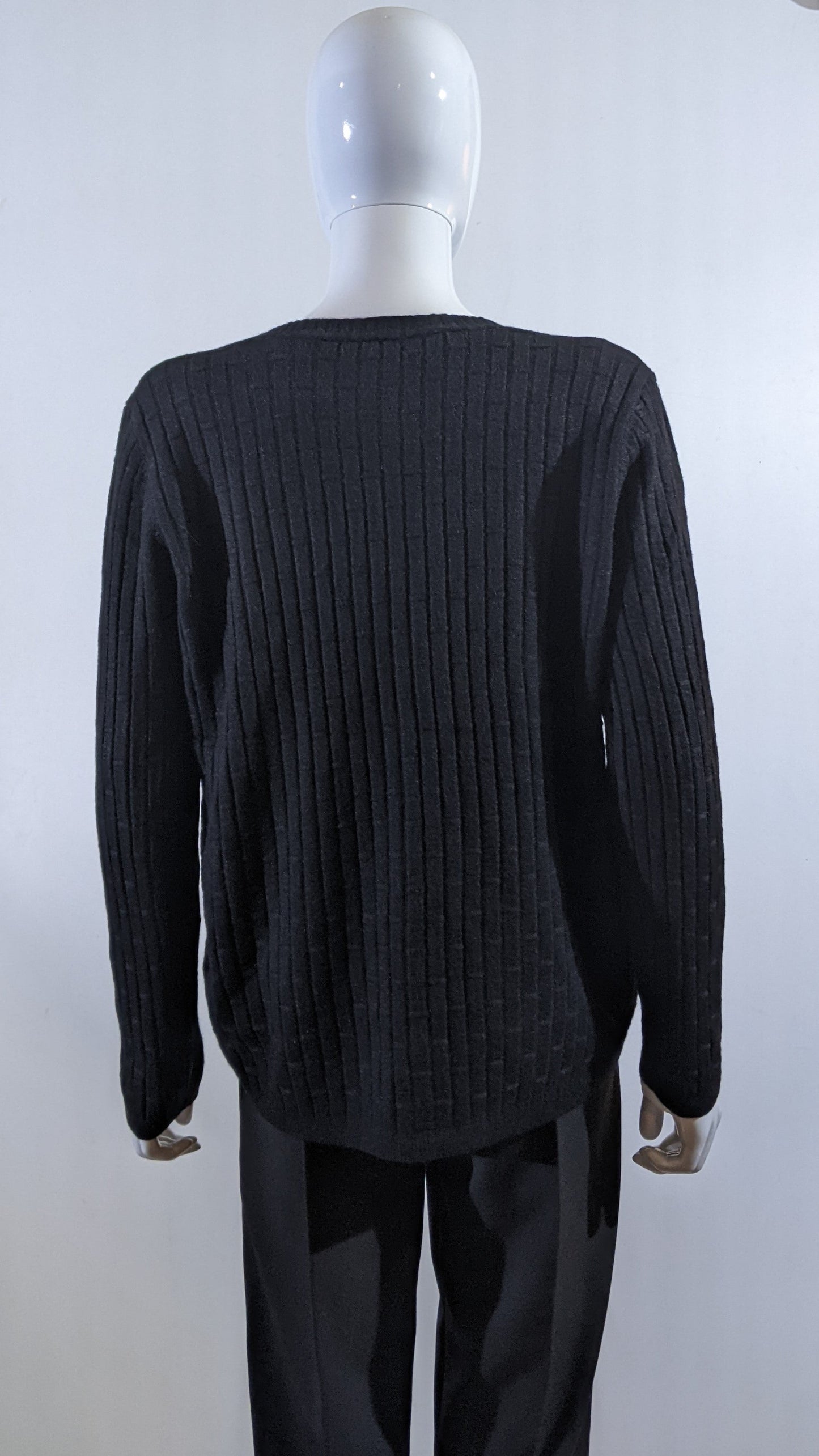 Black Soft Touch V-Neck Button Cardigan