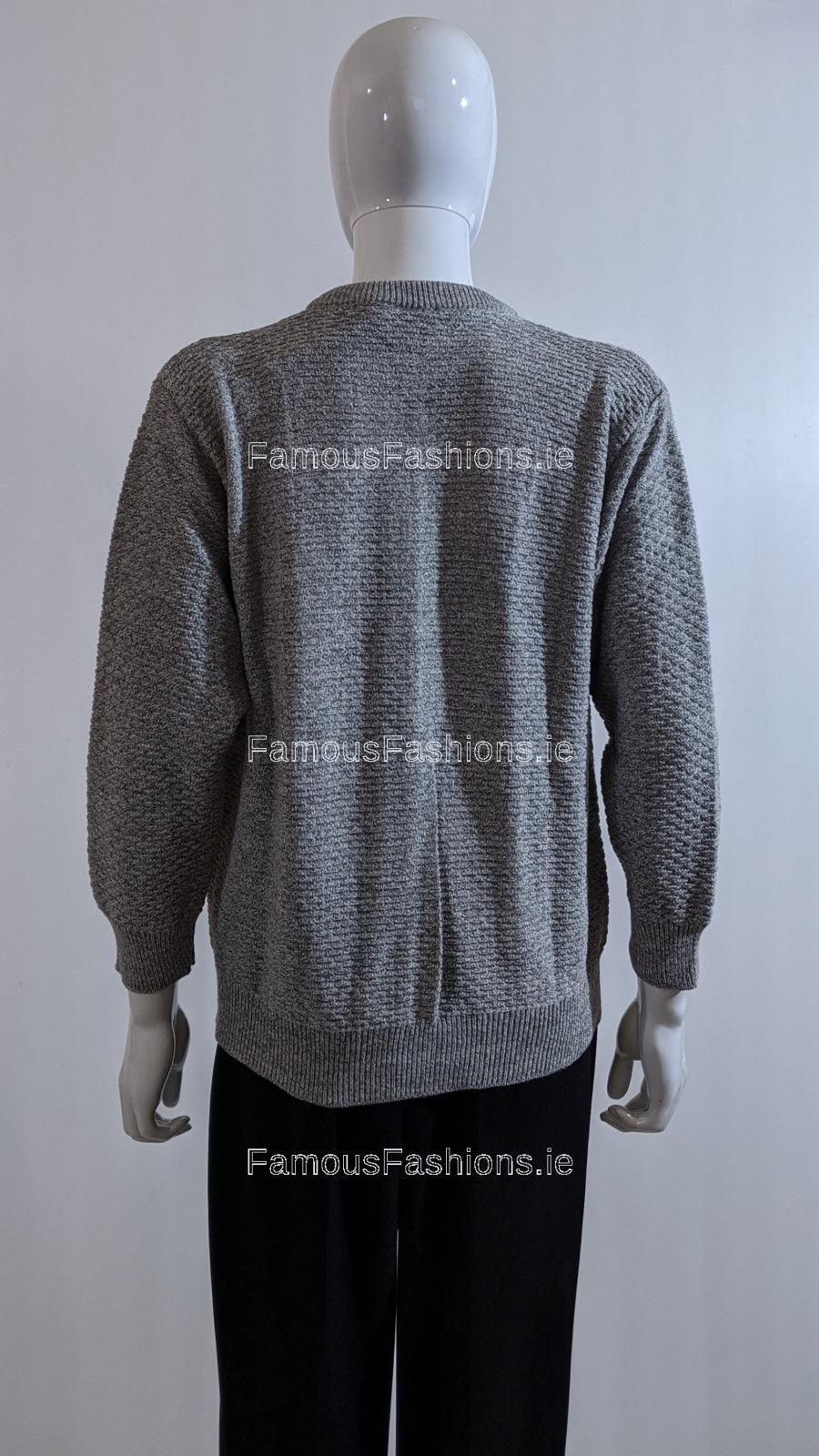 Grey Button Up Design Cardigan