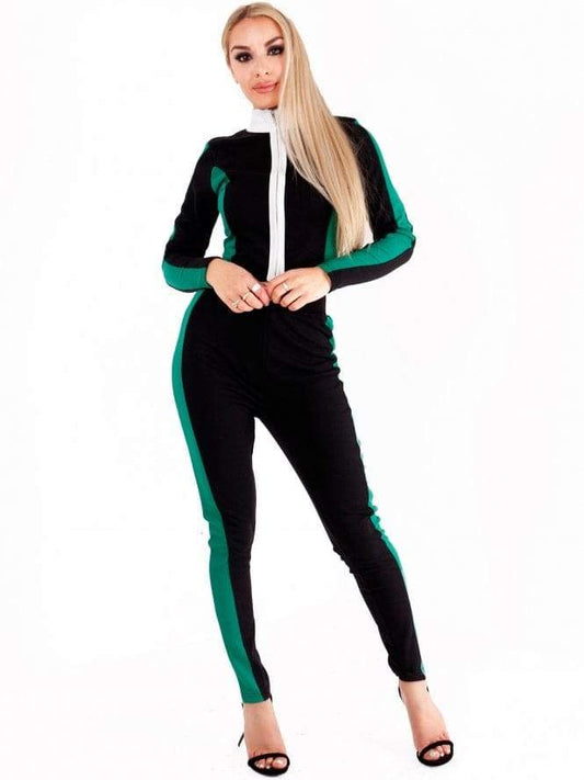 Green Multi Block Tracksuit