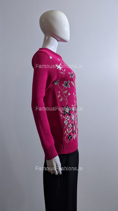 Fuchsia Floral Print Jumper