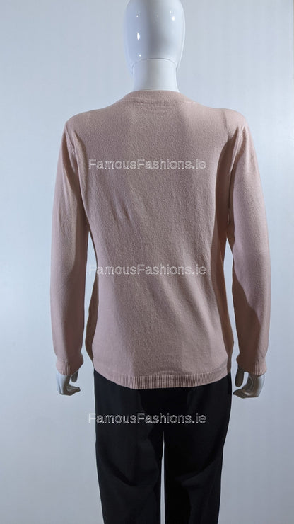 Pink Floral Design Soft Touch Jumper