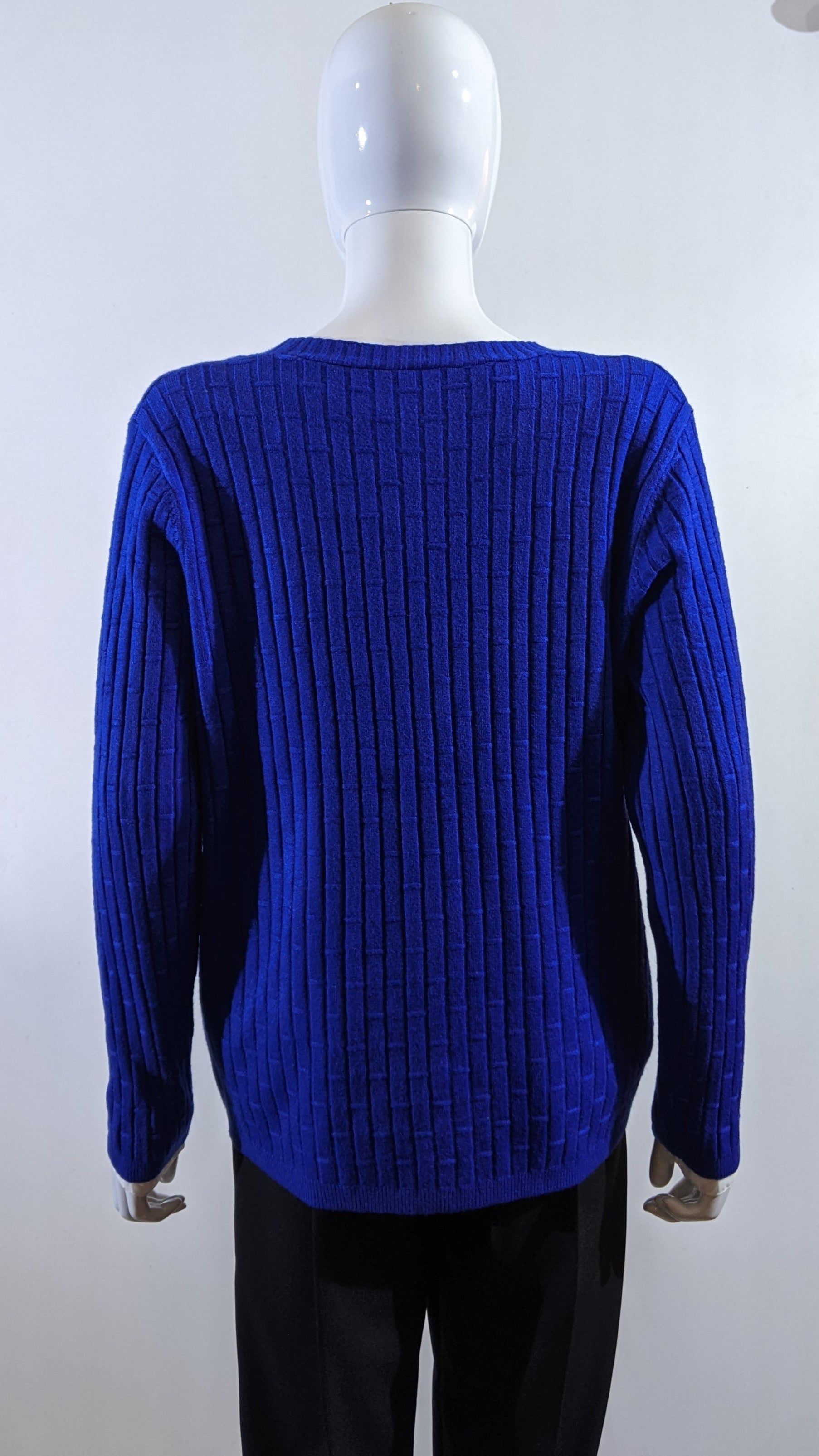 Royal Blue Soft Touch V-Neck Button Cardigan