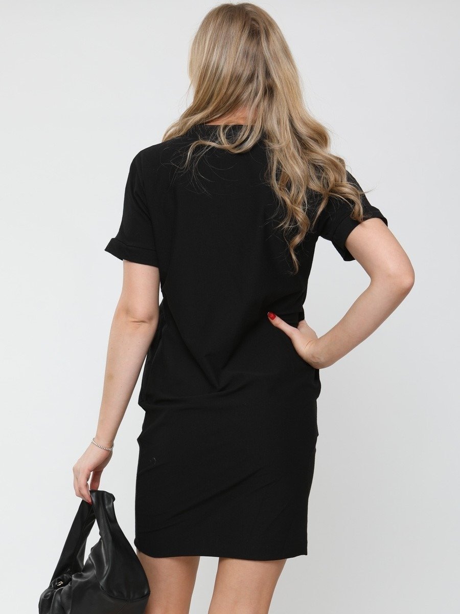 Black D'or Graphic Print T-Shirt Dress