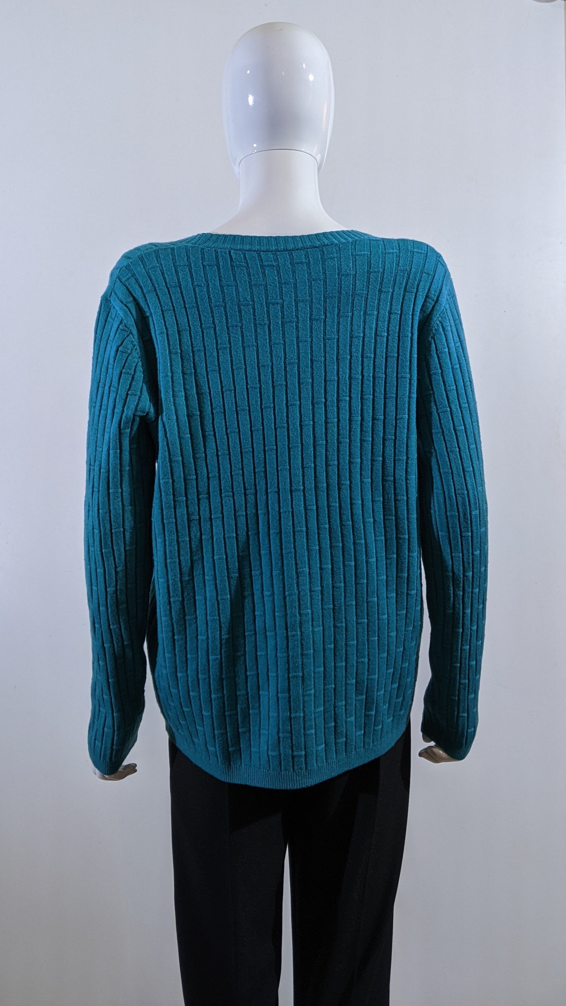 Teal Soft Touch V-Neck Button Cardigan